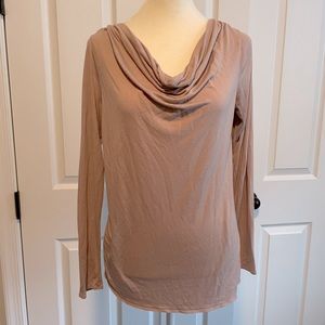 Gap cowl neck dusty rose blouse size M
